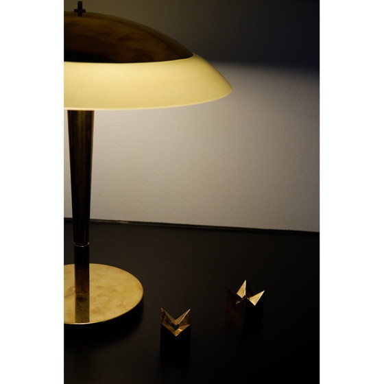 Image 1 of Paar Kerzenständer aus Messing von Pierre Forssell, 1970