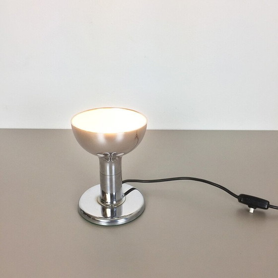 Image 1 of Silberne Metall-Tischlampe für Cosack, Deutschland 1970