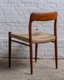1X Niels Møller Esszimmerstuhl Modell 75 in Teak, 1960S Dänemark