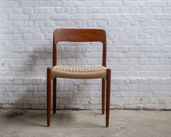 Image 1 of 1X Niels Møller Esszimmerstuhl Modell 75 in Teak, 1960S Dänemark