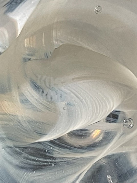 Image 1 of Kosta Boda Wirbel-Briefbeschwerer oder Kerzenständer aus Glas