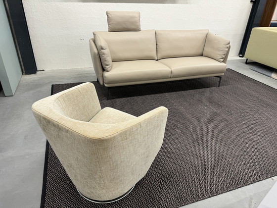 Image 1 of Intertime Weibel Weibel Mara 4-Sitzer Sofa Leder Greige