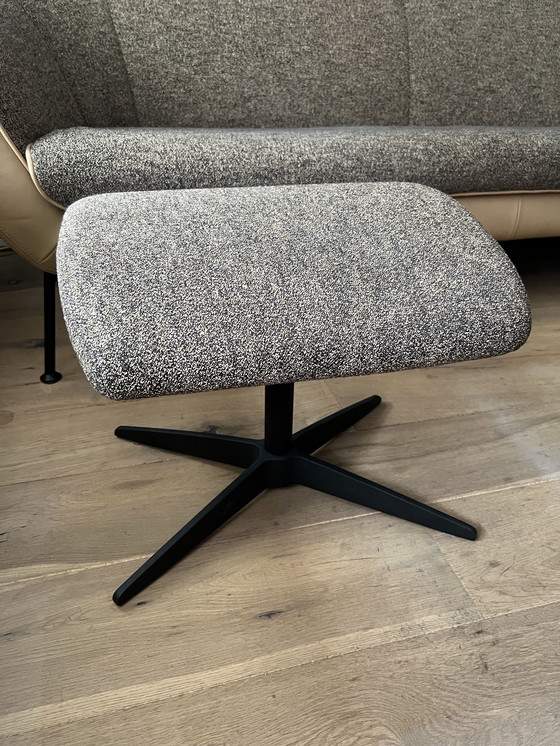 Image 1 of Rien Vermeulen 3-Sitzer-Designsofa mit 2 Fußhockern