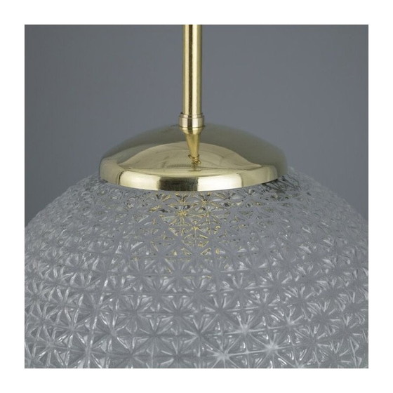 Image 1 of Kreuz-Diamant-Glas-Pendelleuchte, Tschechoslowakei