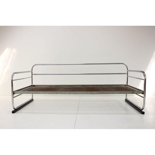 Vintage Art deco Design 3-Sitzer Sofa, Tschechoslowakei 1930er Jahre