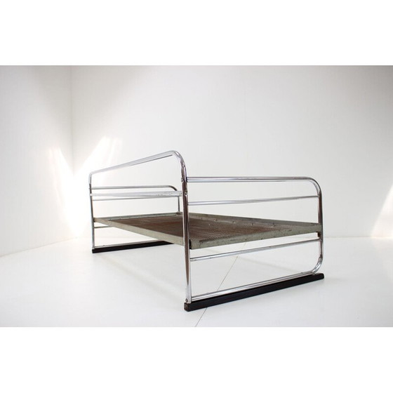 Image 1 of Vintage Art deco Design 3-Sitzer Sofa, Tschechoslowakei 1930er Jahre