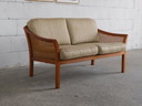 Midcentury Sofa von Wilhelm Knoll mit Wiener Geflecht