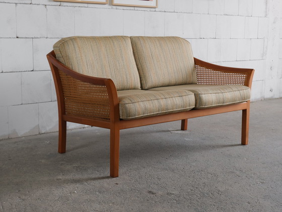 Image 1 of Midcentury Sofa von Wilhelm Knoll mit Wiener Geflecht