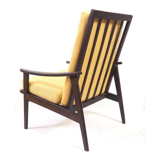 Image 1 of Vintage-Sessel aus dunklem Holz, Skandinavisch