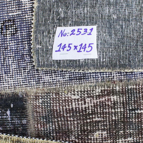 Image 1 of Perserteppich Patchwork Teppich 145X145 Nr:2531