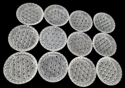 1450 Vintage Antike Glasuntersetzer, Untersetzer