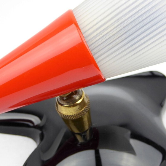 Image 1 of Set aus 2 Vintage-Wandlampen aus rotem und schwarzem Plexiglas