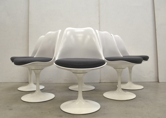 Image 1 of Knoll Eero Saarinen Ovaler Esstisch & 6 Tulip-Stühle Knoll International