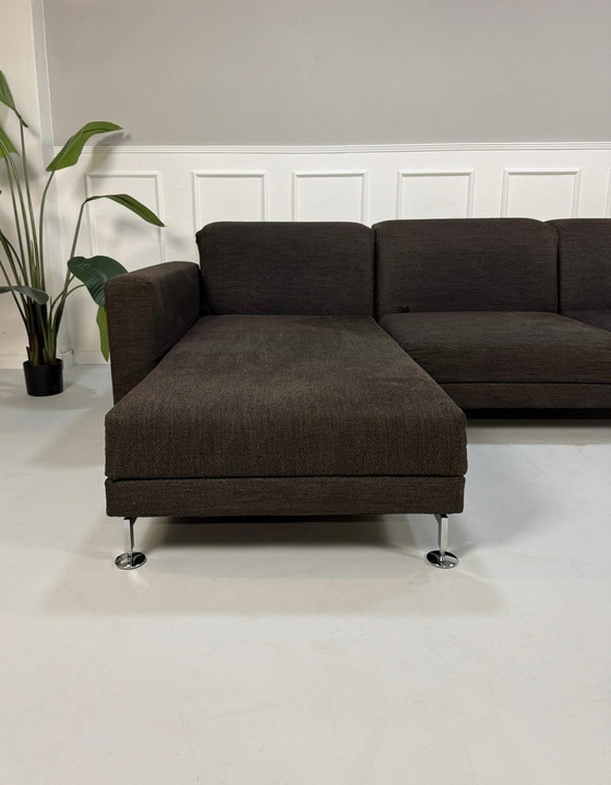 Image 1 of Brühl Moule Ecksofa Stoff Sofa Braun Relaxfunktion