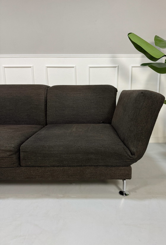 Image 1 of Brühl Moule Ecksofa Stoff Sofa Braun Relaxfunktion