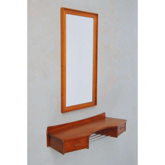 Image 1 of Dänischer Vintage-Schminktisch aus Teakholz, 1950er Jahre