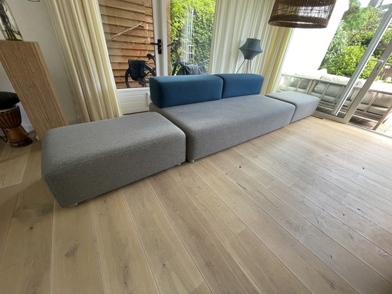 Image 1 of Leolux Ponton Sofa- 3-Sitzer + 2x Fußhocker