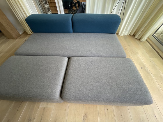 Image 1 of Leolux Ponton Sofa- 3-Sitzer + 2x Fußhocker