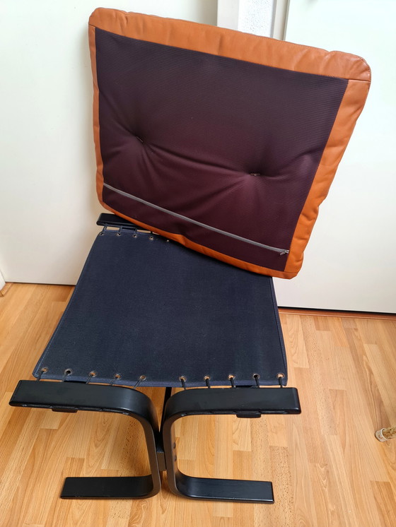 Image 1 of Ingmar Relling Westnofa Fußhocker cognac Leder schwarz