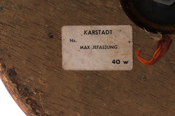 Image 1 of Vergoldete Tischleuchte 'Weizengarbe', Florentiner Tischleuchte von Hans Kögl, 1960er Jahre