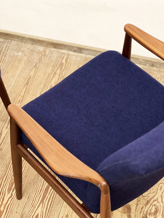 Image 1 of Zwei Mid-Century Modern Teak- Sessel von Hartmut Lohmeyer für Wilkhahn, 1950er Jahre