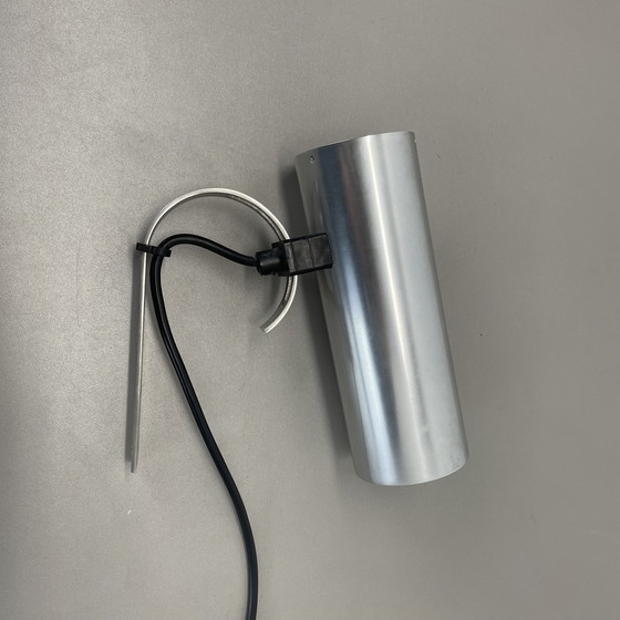 Image 1 of Silber Metall verstellbar Space Age Wandleuchte von Erco Lights, Deutschland 1970S