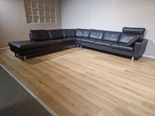 Cor Conseta - Ecksofa - Braun - Leder - Design - Fußstütze