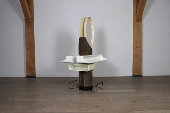 Image 1 of Midcentury Modern Space Age Vanity Spiegel Italien 1960S