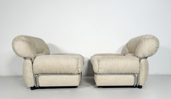 Image 1 of Mid Century Modernes Paar italienischer Sessel, 1960er Jahre