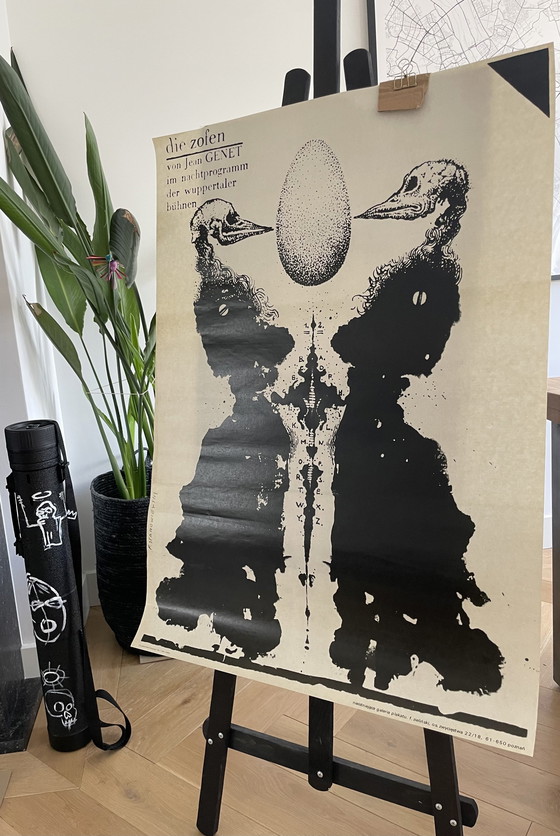 Image 1 of F. Starowieyski (1930-2009), Die Zofen, 1986, Orginal Theaterplakat