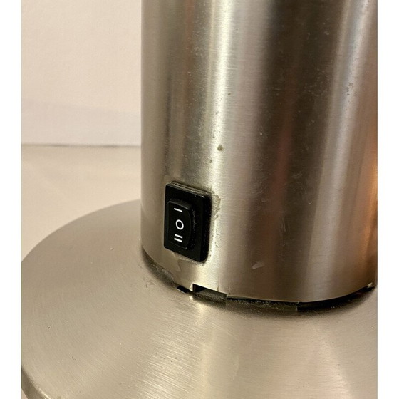 Image 1 of Alte zed-Lampe aus gebürstetem Stahl von Tommaso Cimini und Walter Monici, 1980