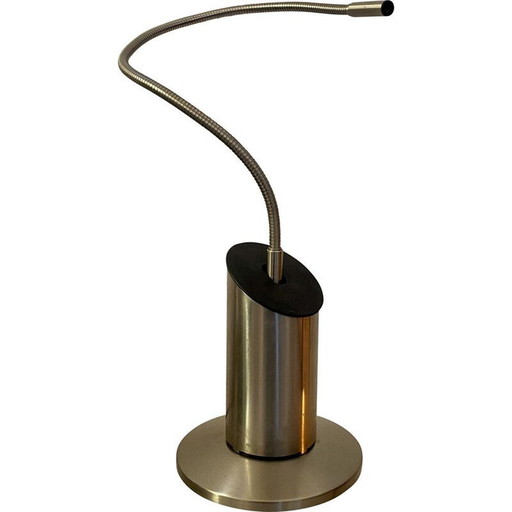 Alte zed-Lampe aus gebürstetem Stahl von Tommaso Cimini und Walter Monici, 1980