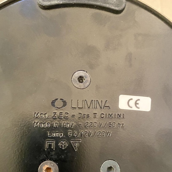 Image 1 of Alte zed-Lampe aus gebürstetem Stahl von Tommaso Cimini und Walter Monici, 1980