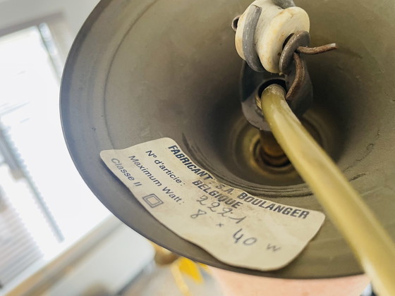 Image 1 of Ananas-Kronleuchter aus Messing und Chrom, 1970er Jahre