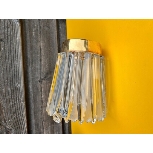 Vase aus geformtem Glas, 1950