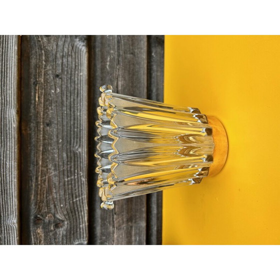 Image 1 of Vase aus geformtem Glas, 1950