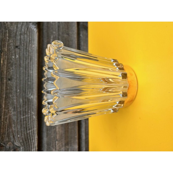 Image 1 of Vase aus geformtem Glas, 1950