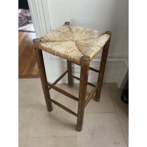 Image 1 of Hoher Vintage-Hocker von Charlotte Perriand