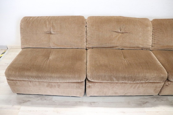 Image 1 of Modulares Sofa aus Samt von Busnelli, 1970er Jahre