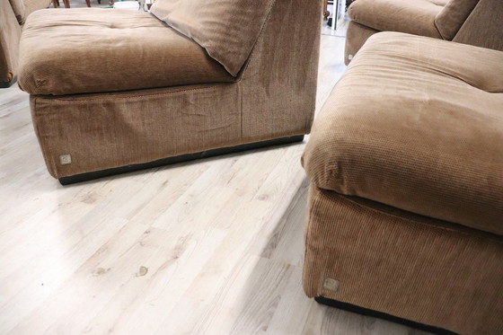 Image 1 of Modulares Sofa aus Samt von Busnelli, 1970er Jahre
