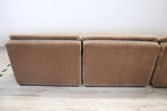 Image 1 of Modulares Sofa aus Samt von Busnelli, 1970er Jahre