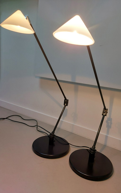 2 Stück Postmoderne Schreibtischlampe Pola Design Amstelveen