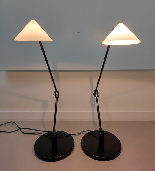 2 Stück Postmoderne Schreibtischlampe Pola Design Amstelveen