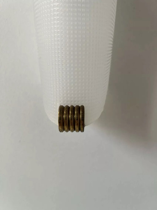 2X Vintage Messing Und Perspex Wandleuchte, Frankreich 1960