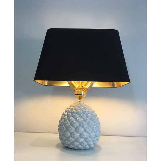 Image 1 of Vintage Porzellan Ananas Lampe, Italien 1970