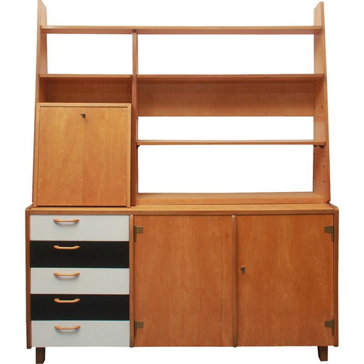 Vintage Sekretär Lowboard aus Kirschholz für Wk Furniture, Deutschland 1950er Jahre