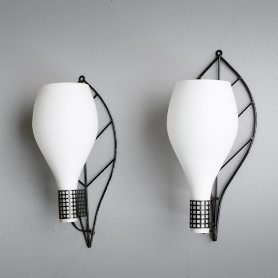 Image 1 of 2x blattförmige Wandleuchte