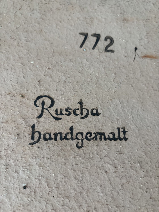 Image 1 of Westdeutschland Keramik 1970 Große Wandfliese Kampfszene