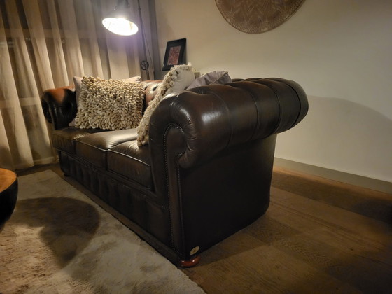 Image 1 of Chesterfield Sofa, Sessel und Hocker