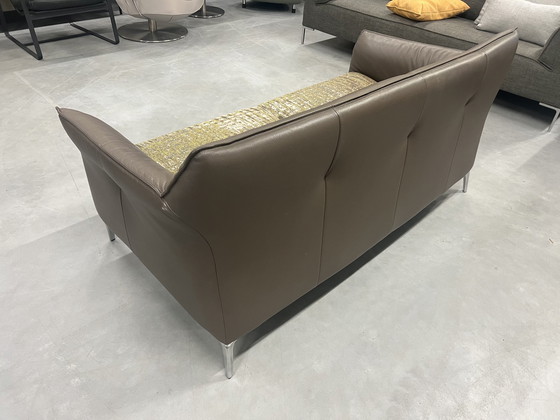 Image 1 of Leolux Mayon 2,5-Sitzer-Sofa brauner Lederstoff